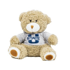 utah state teddy bear wearing tshirt
